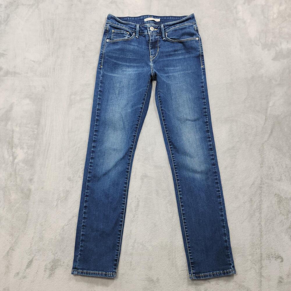 Levi's Jeans Womens 6 Blue Classic Mid Rise Skinny Stretch Medium Wash Denim